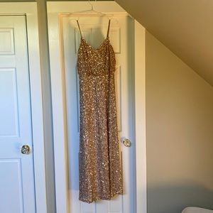 Adrianna Pappel gold blouse dress